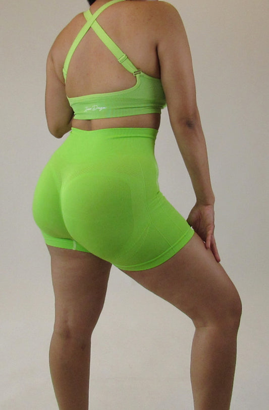Signature Booty Short- NEON LIME